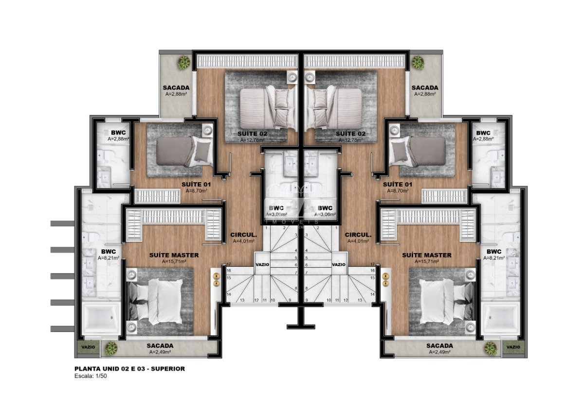 Residencial Belle Ville - Planta da unidade 632982921 Residencial Belle Ville - Planta da unidade 632982921