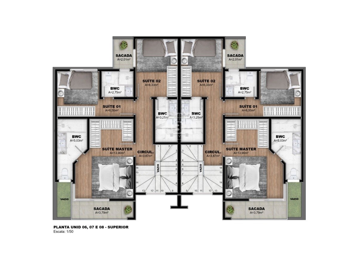 Residencial Belle Ville - Planta da unidade 632982925 Residencial Belle Ville - Planta da unidade 632982925