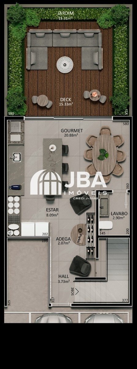 Galliano 250 - Planta da unidade 633000437 Galliano 250 - Planta da unidade 633000437