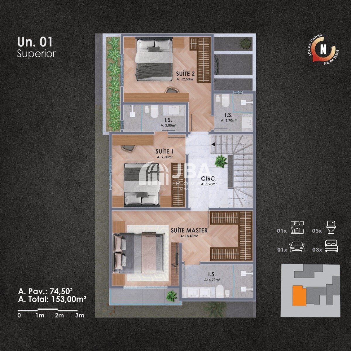 Residencial Augusto de Mari - Planta da unidade 633001021 Residencial Augusto de Mari - Planta da unidade 633001021