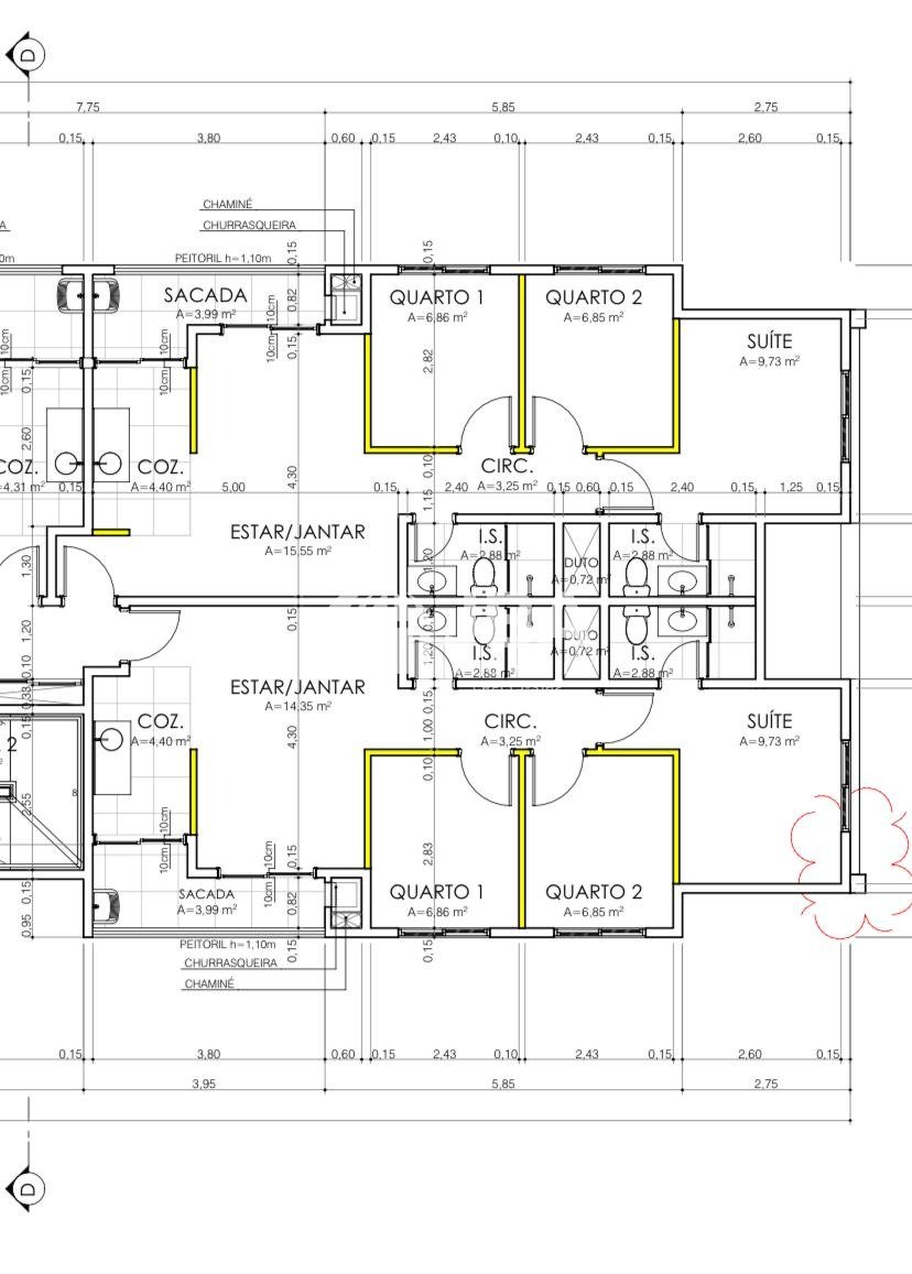 Planta apto 107 - 01
