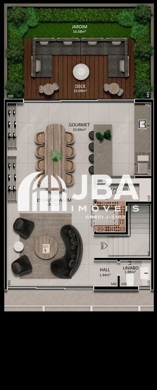 Galliano 250 - Planta da unidade 633002700 Galliano 250 - Planta da unidade 633002700