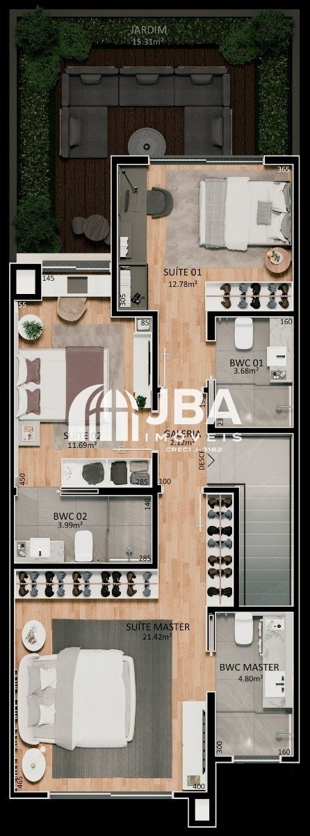 Galliano 250 - Planta da unidade 633002702 Galliano 250 - Planta da unidade 633002702