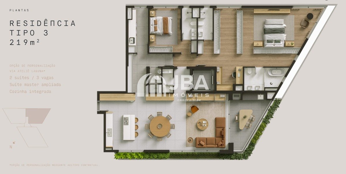 Zahi Taunay - Planta da unidade 633005279